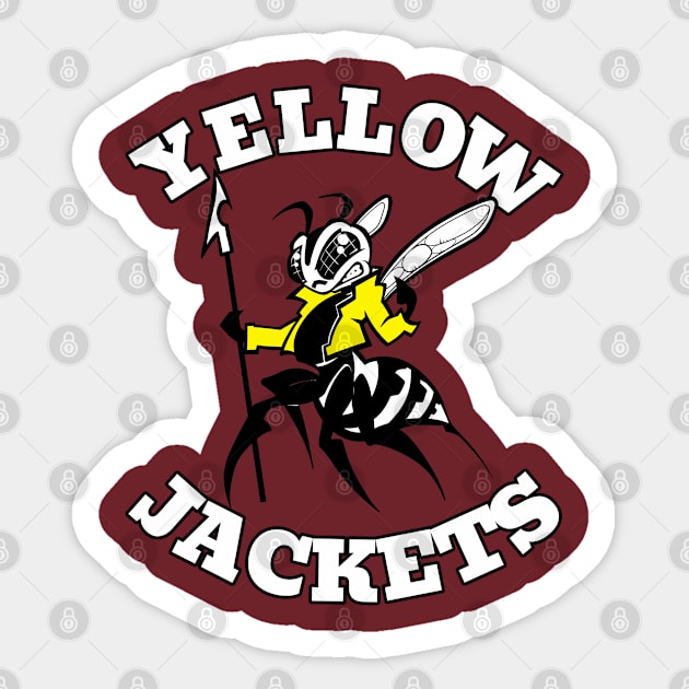 Yellow Jacket Mascot Sticker by Generic Mascots